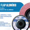 folder Disco Flap Alumínio - Nylon + Óxido de Alumínio